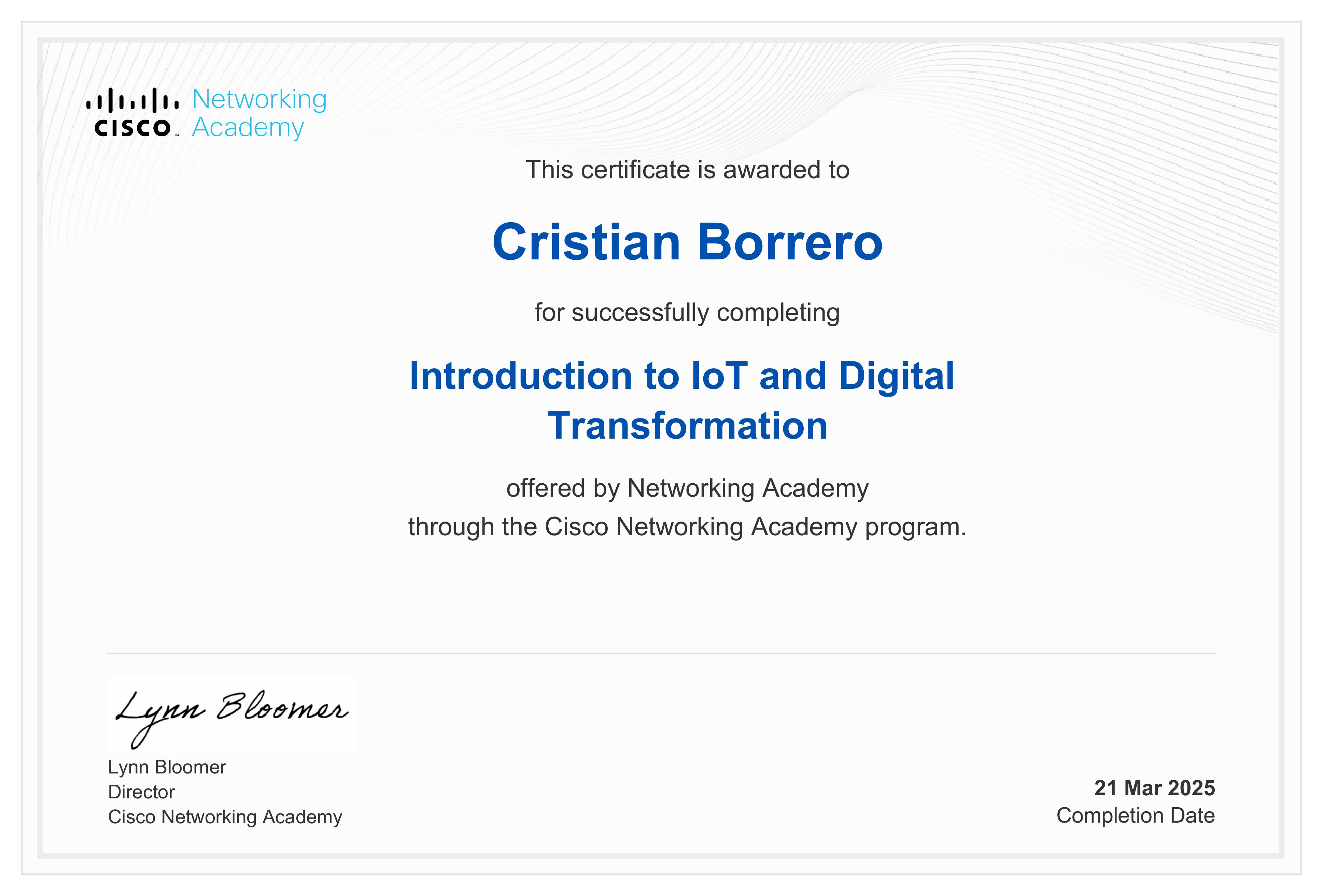 IoT Certificate